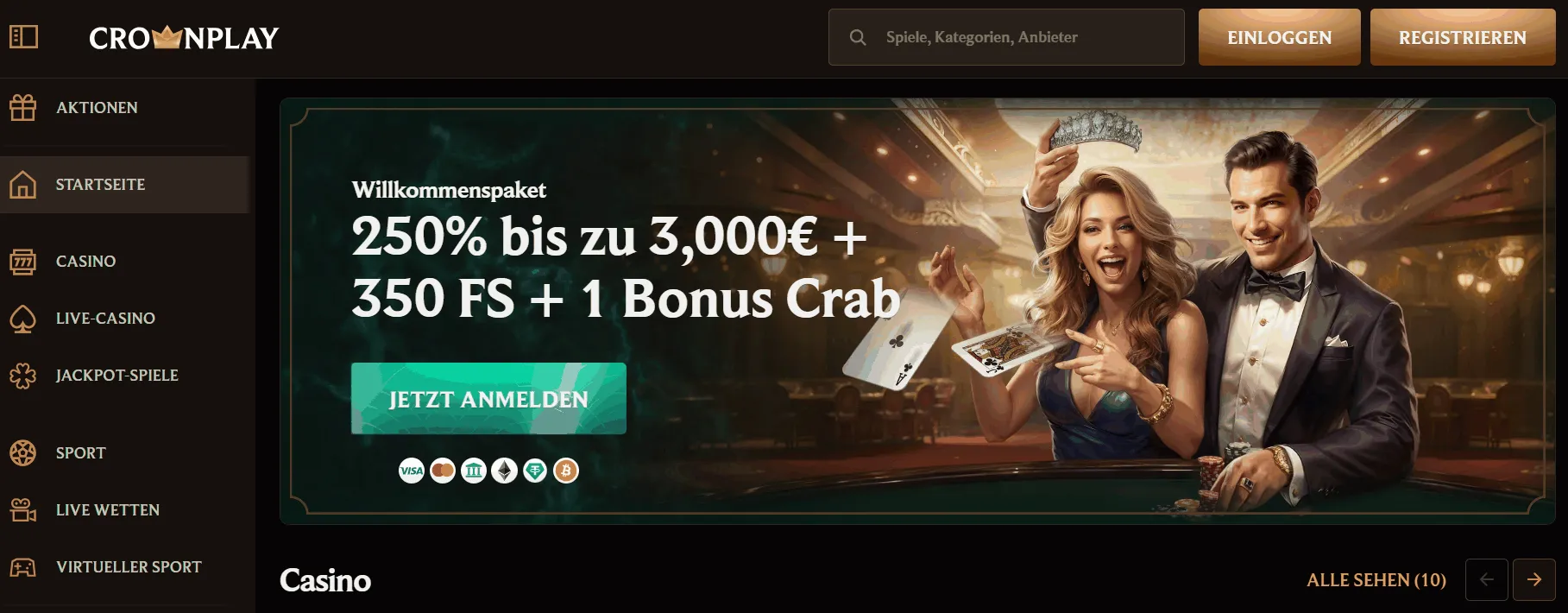 Crownplay Casino Startseite